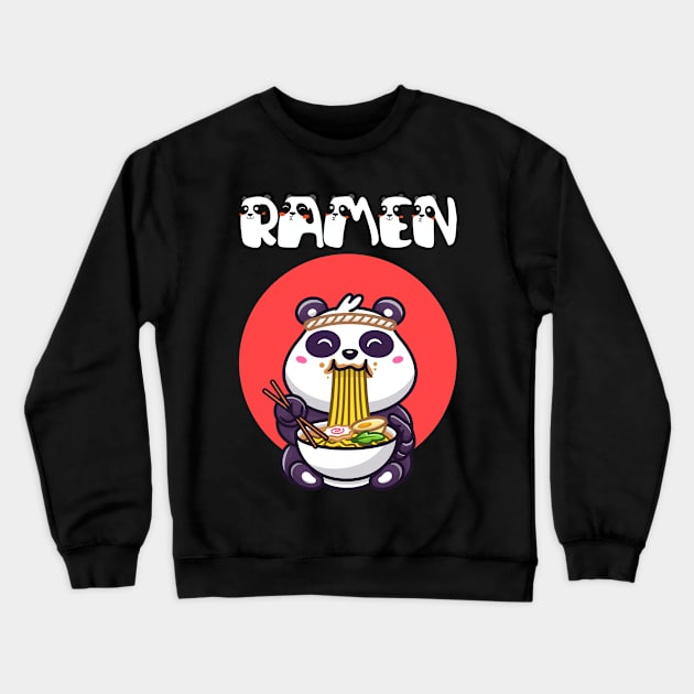 Panda lovely bear cute animals Crewneck Sweatshirt by "Artistic Apparel Hub"